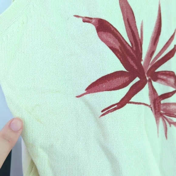 NWT Harve Benard Palm leaf Preppy Top - Picture 11 of 11